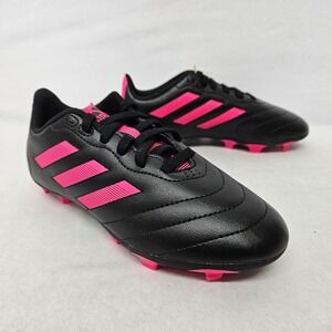 Adidas Goletto VIII 8 FG Soccer Cleats GX6907 Black Team Shock Pink Kids' Size 2